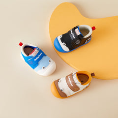 BabyFront 幼兒學步鞋,適合 1-3 歲,柔軟鞋底,透氣網布與防滑 TPR 大底