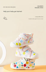 BabyFront ColorPop Prewalkers – Soft Sole Baby Shoes with Fun Polka Dot Design - 10 view