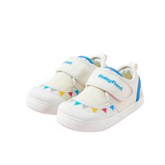 BabyFront BreezeLite 網眼幼童運動鞋-輕量粉色學步鞋,附彩色幾何圖案