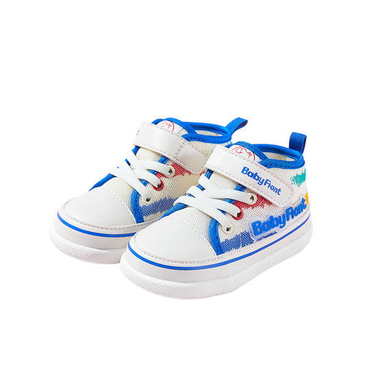 BabyFront ActiveStep 運動休閒鞋 – 藍白網眼學步鞋