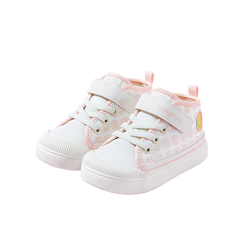 BabyFront CozyStep 中筒幼兒鞋 – 粉紅卡通印花學步鞋