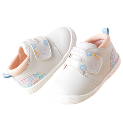 BabyFront 夢幻腳步 – 女嬰粉白柔軟嬰兒運動鞋