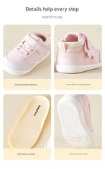 BabyFront  FlutterSteps – 女嬰粉色飛翼運動鞋