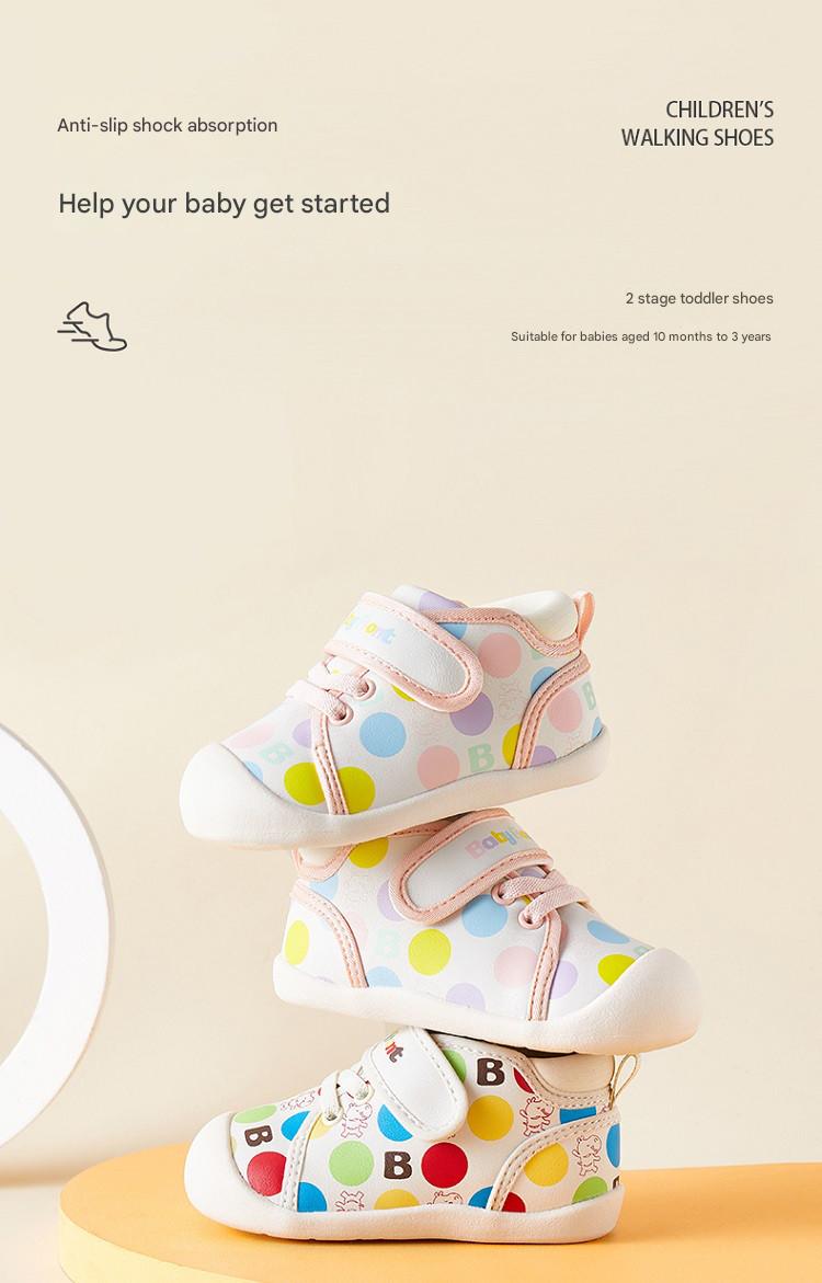 BabyFront  ColorPop Prewalkers – Soft Sole Baby Shoes with Fun Polka Dot Design - 10 view