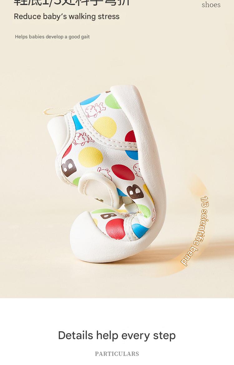 BabyFront  ColorPop Prewalkers – Soft Sole Baby Shoes with Fun Polka Dot Design - 7 view