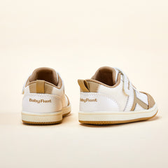 BabyFront 幼童艷陽運動鞋－白色網布鞋面搭配黃色點綴與彈性鞋帶