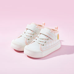 BabyFront CozyStep 中筒幼兒鞋 – 粉紅卡通印花學步鞋