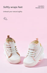 BabyFront CozyStep 中筒幼兒鞋 – 粉紅卡通印花學步鞋