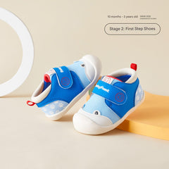 BabyFront 幼兒學步鞋，適合 1-3 歲，柔軟鞋底，透氣網布與防滑 TPR 大底